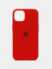 Алый чехол Silicone Case для iPhone 13 с закрытым низом