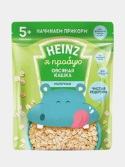 Каша детская Heinz "Я пробую", молочная, овсяная, с 5 месяцев, 180 г
