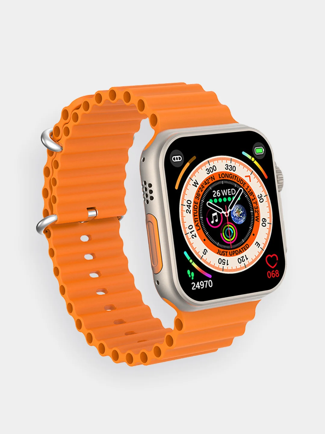Оранжевый умные смарт часы Smart Watch X8 Ultra, 49 мм