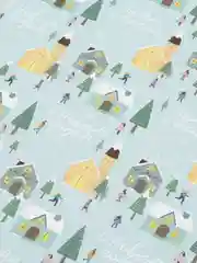 Кораллово-розовый бумага упаковочная новогодняя, 100 х 70 см