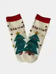 Белый носки детские новогодние