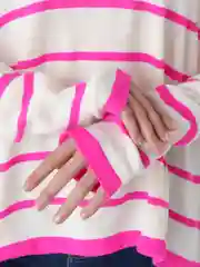 Фуксия кофта женская, оверсайз