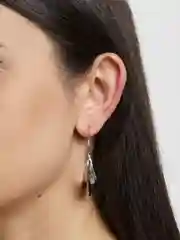Серебряный серьги конго