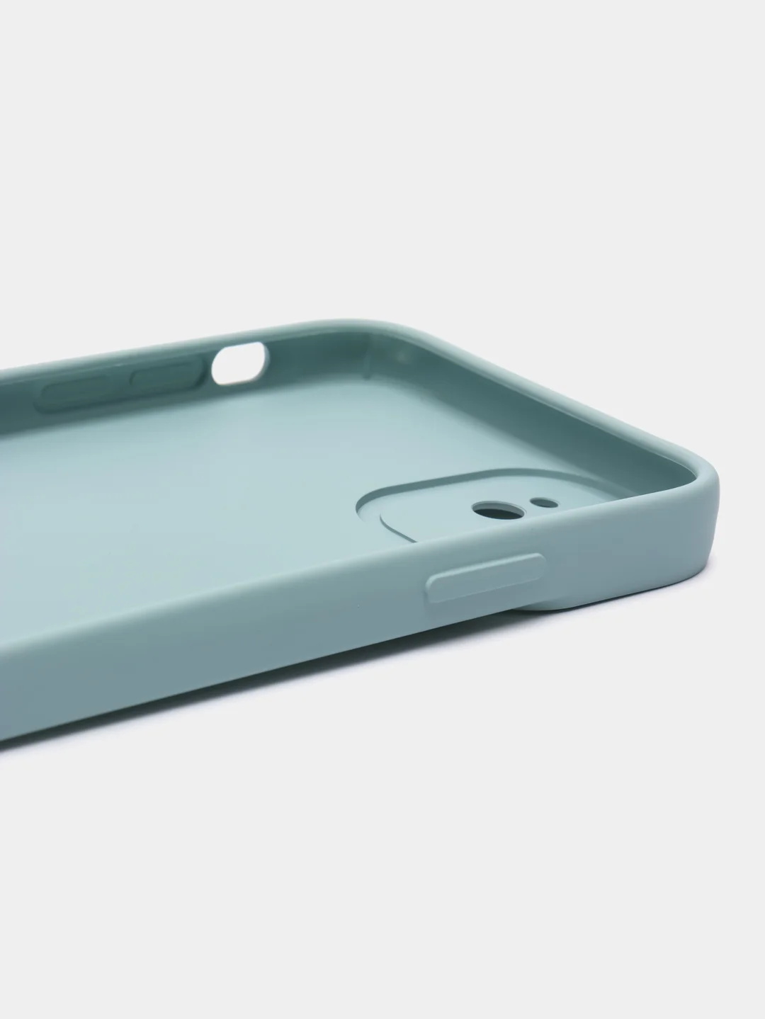 Небесно-голубой силиконовый чехол на iPhone 12, 14, 11 Pro Max, 12 Pro Max, 13 Pro Max, с попсокетом