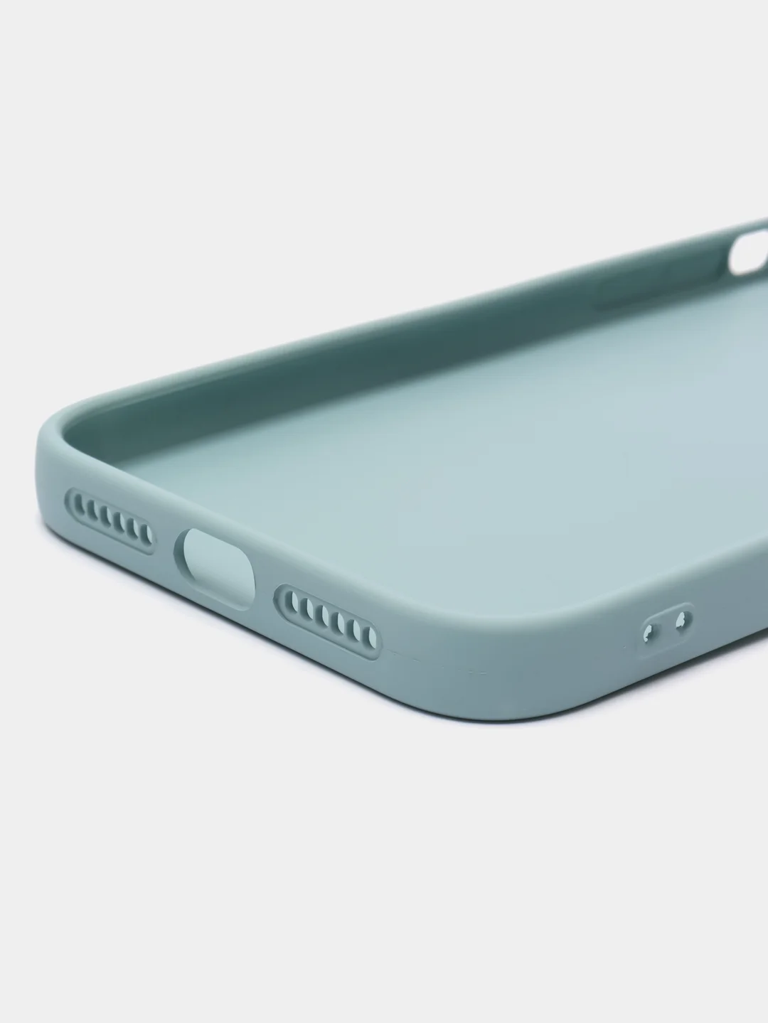 Небесно-голубой силиконовый чехол на iPhone 12, 14, 11 Pro Max, 12 Pro Max, 13 Pro Max, с попсокетом