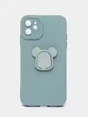 Небесно-голубой силиконовый чехол на iPhone 12, 14, 11 Pro Max, 12 Pro Max, 13 Pro Max, с попсокетом