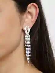Серьги со стразами