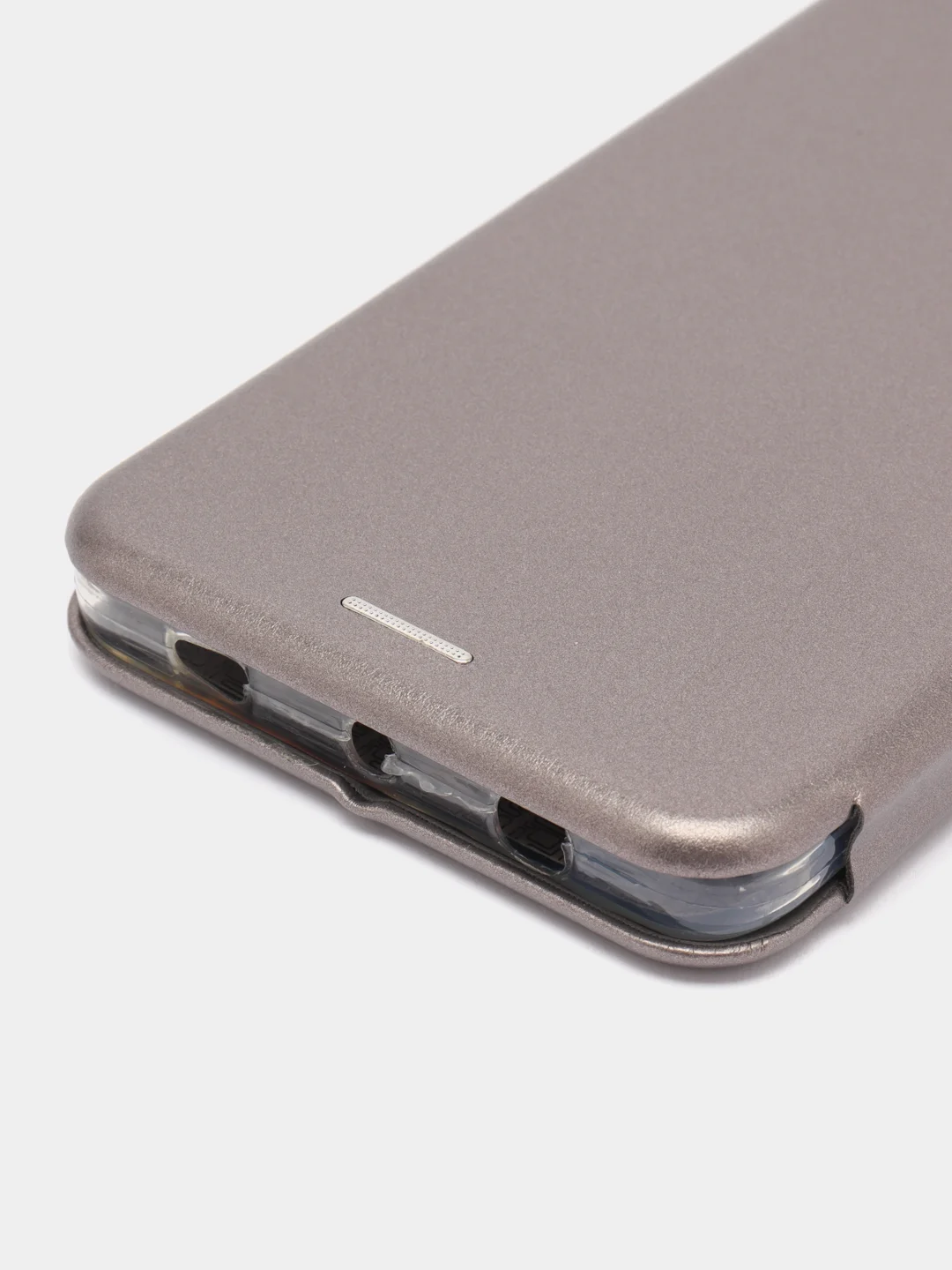Серебряный чехол книжка на Xiaomi Redmi Note 4X / Note 4, Сяоми Редми Нот 4Х / Нот 4