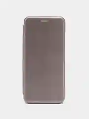 Серебряный чехол книжка Samsung Galaxy A13 4G, Самсунг Галакси А13 4G