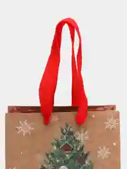Бирюзовый подарочный новогодний пакет, 12 x 15 х 5,5 см