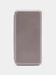Серебряный чехол книжка Samsung Galaxy S10, Самсунг Галакси С10