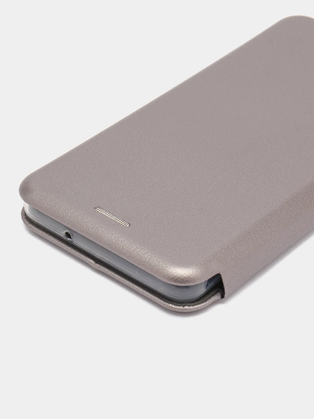 Серебряный чехол книжка Samsung Galaxy S10, Самсунг Галакси С10