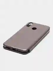 Серебряный чехол книжка Huawei Honor 8C (Хуавей Хонор 8С)