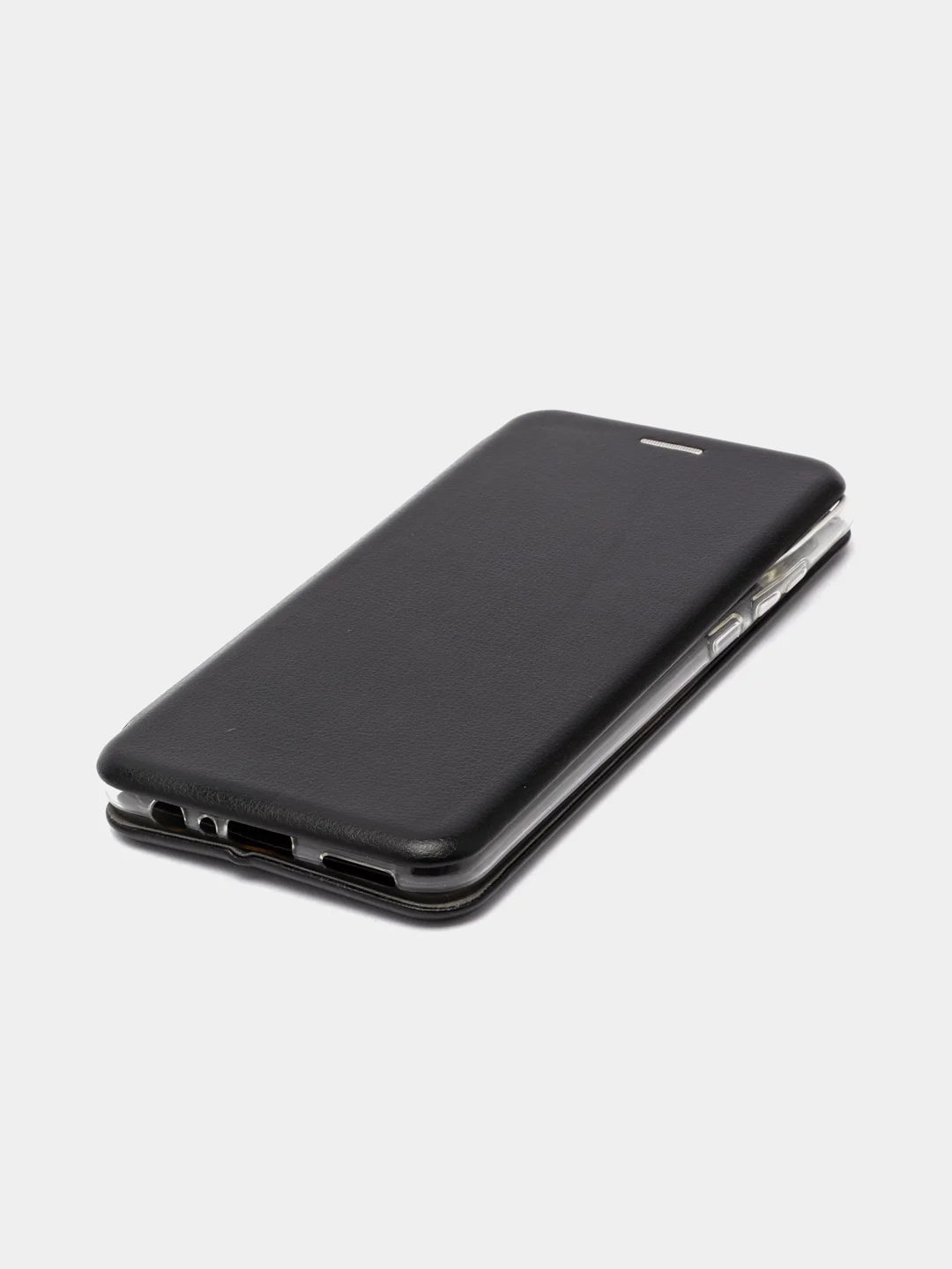 Черный чехол-книжка для Huawei Honor 9 A (Хонор 9 А), из экокожи