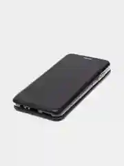 Черный чехол-книжка для Huawei Honor 9 A (Хонор 9 А), из экокожи
