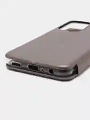Серебряный чехол книжка Samsung Galaxy A23, Самсунг Галакси А23