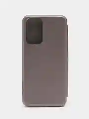 Серебряный чехол книжка Samsung Galaxy A23, Самсунг Галакси А23