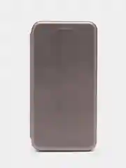Серебряный чехол книжка на Samsung Galaxy J7 2016 (J710), Самсунг Галакси Джи7 2016 (Джи710)