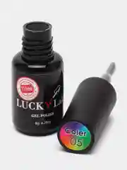 Гель лак Luckylak Coler 05, 8g, серый нейтральный для маникюра и педикюра