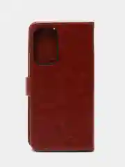 Коричневый кожаный PU чехол-книжка для Samsung Galaxy A33 5G