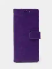 Фиолетовый чехол-книжка для Samsung Galaxy A03, кожаный PU