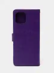 Фиолетовый чехол-книжка для Samsung Galaxy A03, кожаный PU