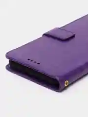 Фиолетовый чехол-книжка для Samsung Galaxy A03, кожаный PU