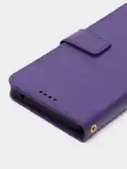 Фиолетовый кожаный PU чехол-книжка для Samsung Galaxy A33 5G