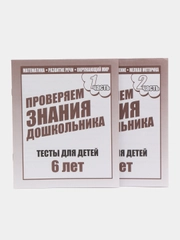 Проверяем знания дошкольника 6 лет, рабочая тетрадь, в 2ух частях, Бурдина С.В
