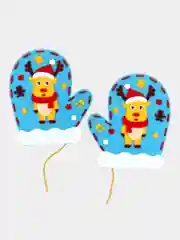 Голубой набор для шитья "Детские новогодние варежки", из фетра, 10х15 см