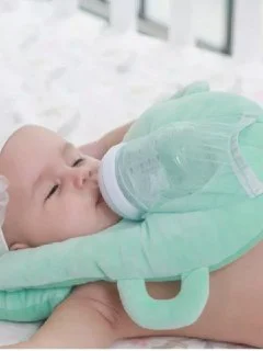Бирюзовый подушка для кормления лежа