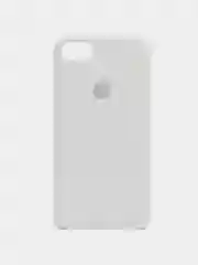 Белый чехол Silicone Case для iPhone 7, 8, SE 2020, с открытым низом