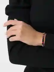 Черный тканевые браслеты на руку