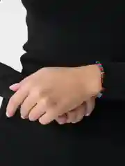 Черный тканевые браслеты на руку
