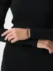 Угольный тканевые браслеты на руку