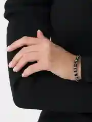 Угольный тканевые браслеты на руку