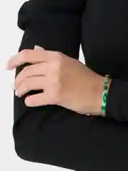 Лесной зеленый тканевые браслеты на руку
