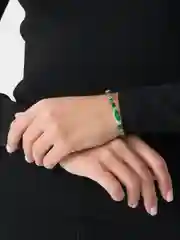 Лесной зеленый тканевые браслеты на руку