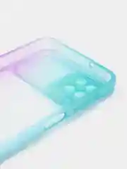 Мятный чехол для Samsung Galaxy A12 (Самсунг Гэлакси А12), со шторкой для защиты камеры