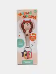 Бордовый музыкальная игрушка-грызунок  "Милый мишка"