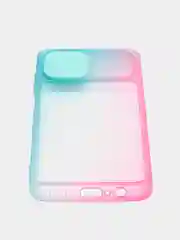 Бирюзовый чехол для Samsung Galaxy A12 (Самсунг Гэлакси А12), со шторкой для защиты камеры