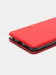 Красный чехол-книжка для Huawei Honor 9 A (Хонор 9 А), из экокожи