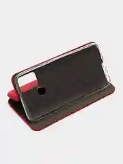 Красный чехол-книжка для Huawei Honor 9 A (Хонор 9 А), из экокожи
