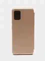 Золотой чехол книжка для Samsung Galaxy A 51, Самсунг А 51 экокожа