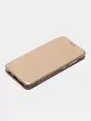 Золотой чехол книжка для Samsung Galaxy A 51, Самсунг А 51 экокожа