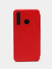 Красный чехол-книжка для Huawei Honor 10 i из экокожи