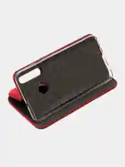 Красный чехол-книжка для Huawei Honor 10 i из экокожи