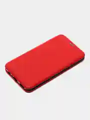 Красный чехол-книжка для Huawei Honor 10 i из экокожи