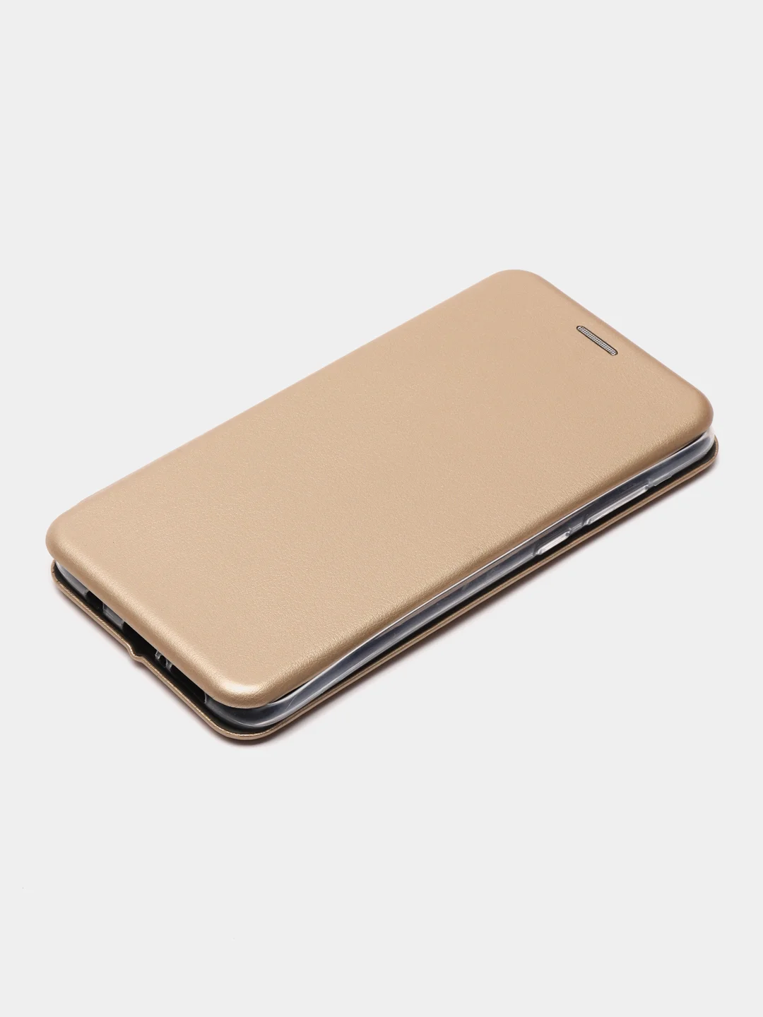 Золотой чехол-книжка для Xiaomi Redmi Note 8 Pro из экокожи (Редми Ноте 8 Про)