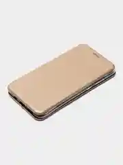 Золотой чехол-книжка для Xiaomi Redmi Note 8 Pro из экокожи (Редми Ноте 8 Про)